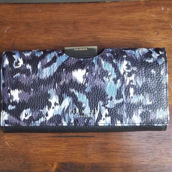 Ted Baker Urban Large Bobbie Wallet Blue Keemia Matinee Bag - Picture 9 of 9